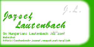 jozsef lautenbach business card